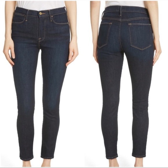 Frame Denim Denim - Frame Denim Le High Skinny Crop Dame Wash Size 29